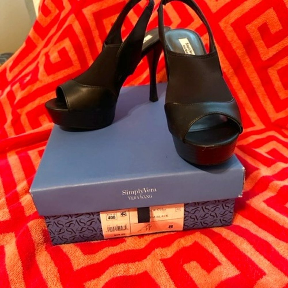 Simply Vera Wang Black Heels